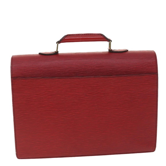 LOUIS VUITTON Epi Serviette Conseiller Business Bag Red M54427 LV Auth 37894 - Picture 2 of 16